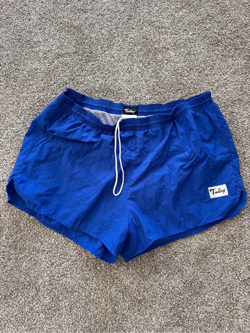 Men’s Vintage Tinley Cobalt Blue Running Shorts - Made in USA